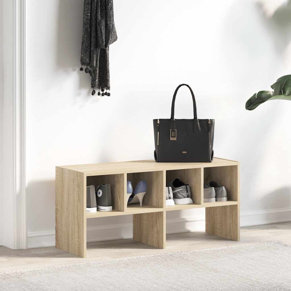 Scarpiera Impilabile Rovere Sonoma 89,5x30x40 cm