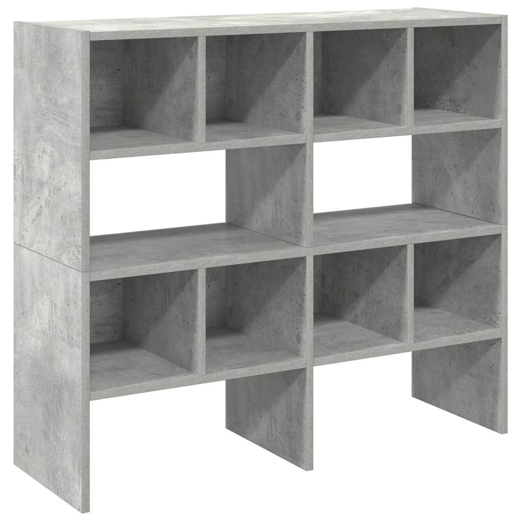 Scarpiere 2 pz Impilabili Grigio Cemento 89,5x30x40 cm