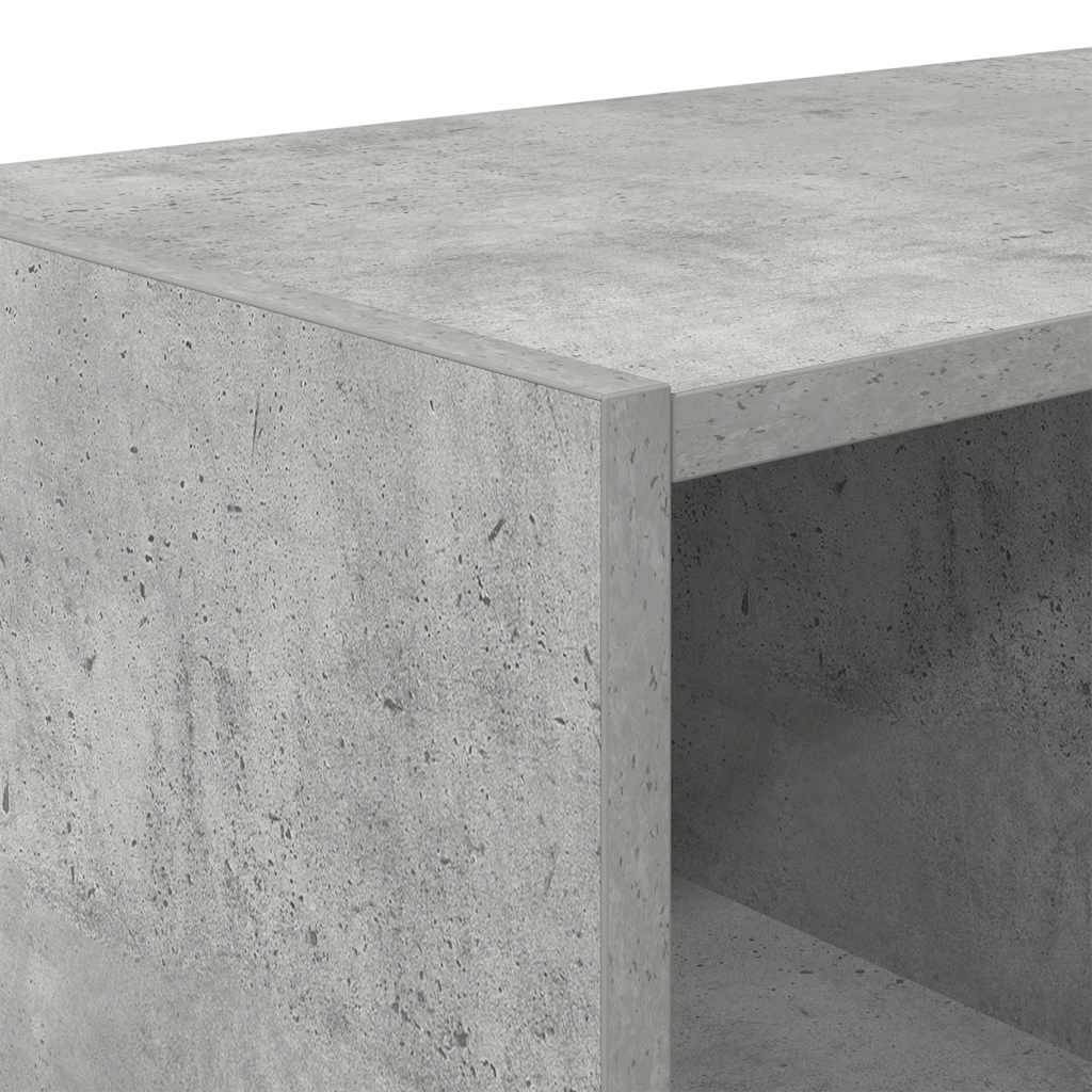 Scarpiere 2 pz Impilabili Grigio Cemento 89,5x30x40 cm