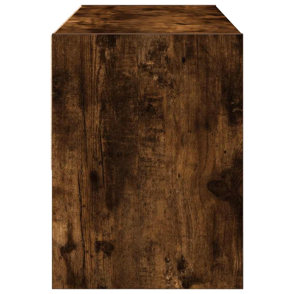 Scarpiera Impilabile Rovere Fumo 89,5x30x40 cm