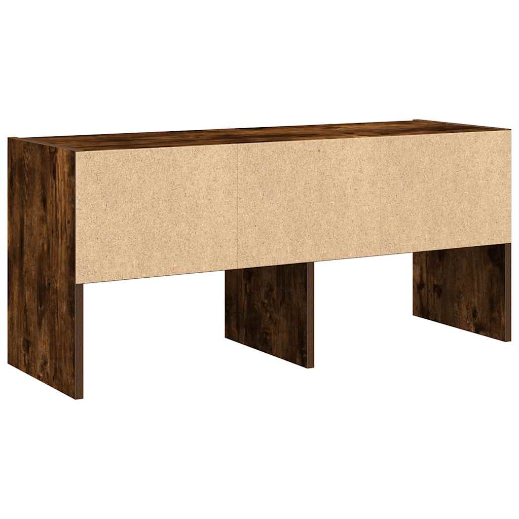 Scarpiera Impilabile Rovere Fumo 89,5x30x40 cm
