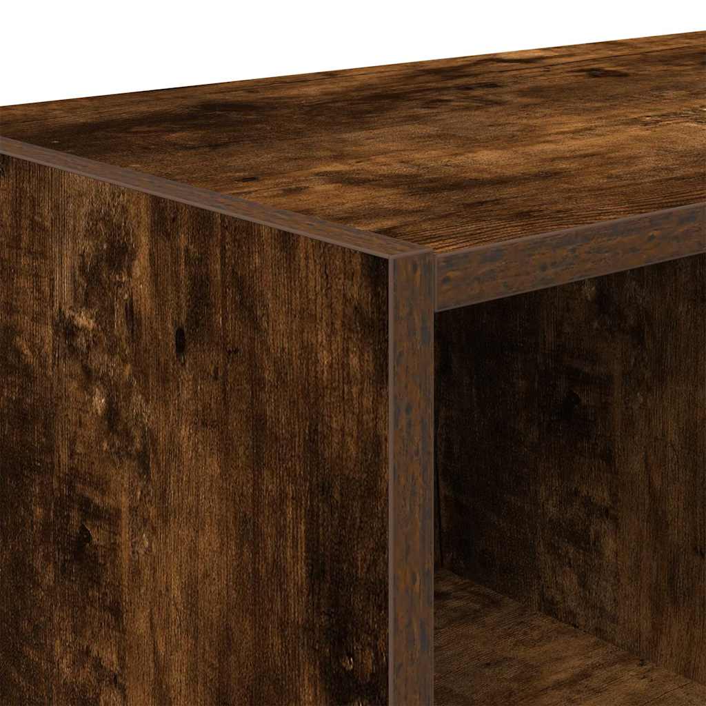 Scarpiera Impilabile Rovere Fumo 89,5x30x40 cm
