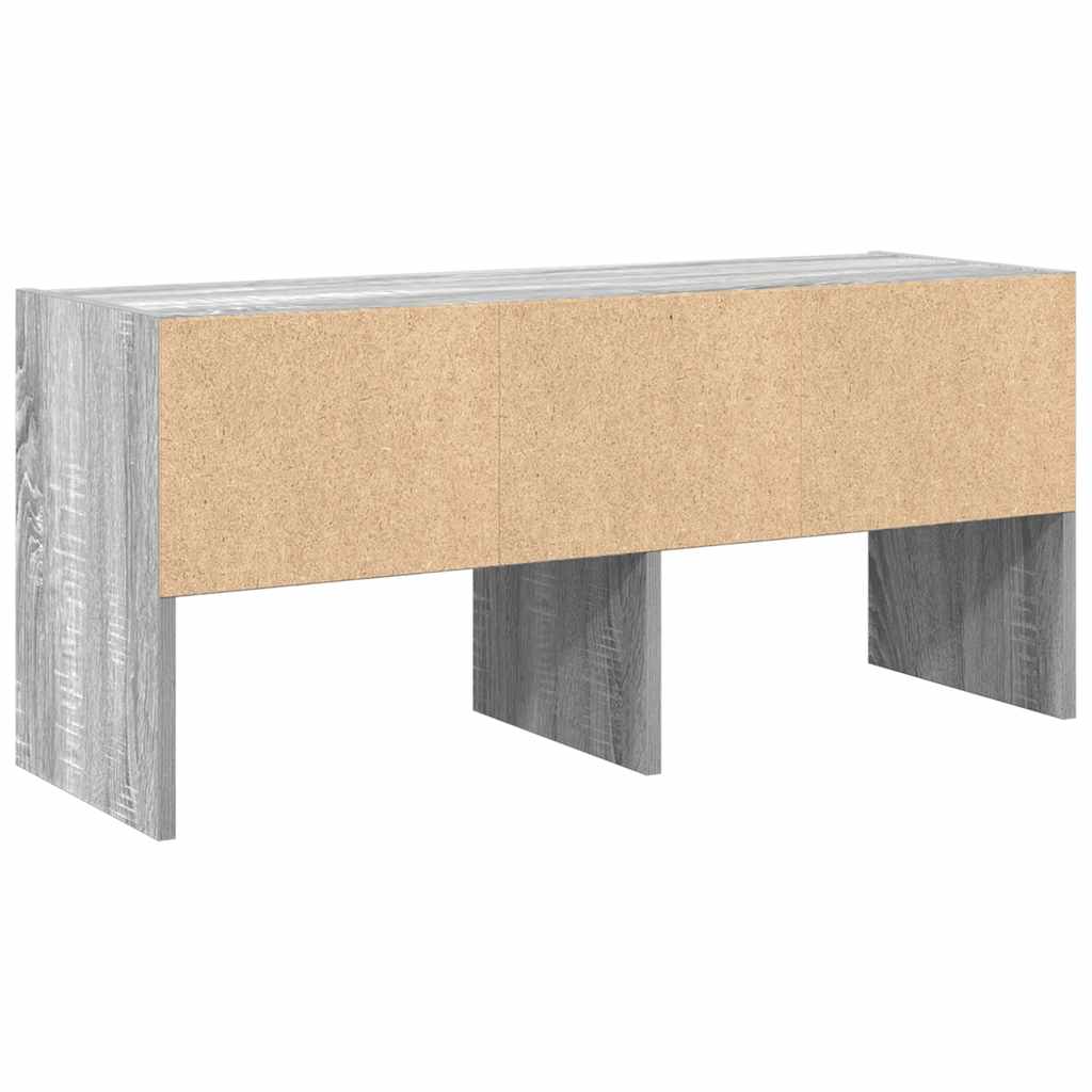 Scarpiera Impilabile Grigio Sonoma 89,5x30x40 cm
