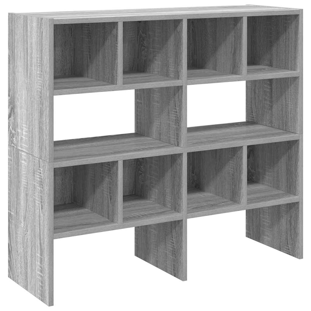 Scarpiere 2 pz Impilabili Grigio Sonoma 89,5x30x40 cm