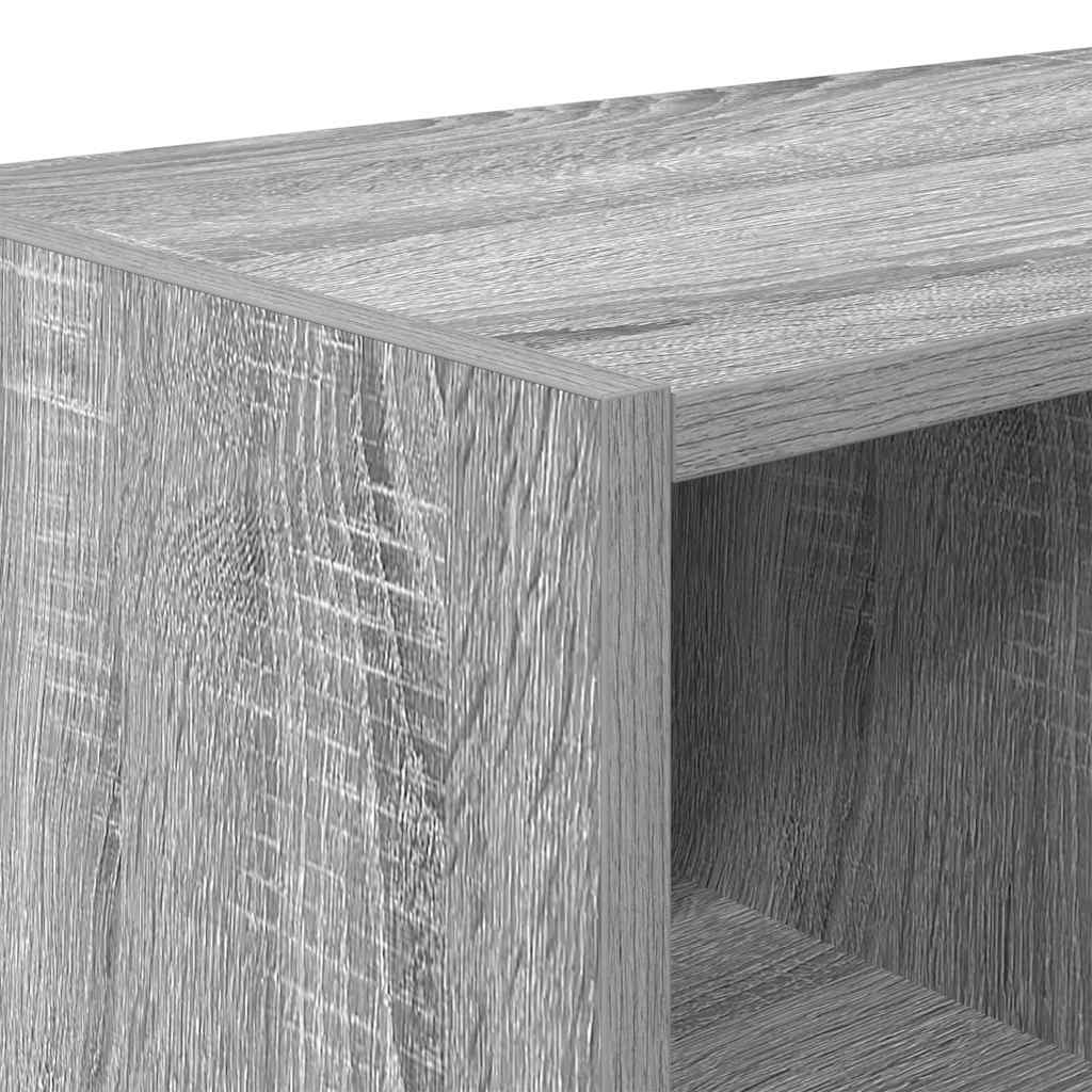 Scarpiere 2 pz Impilabili Grigio Sonoma 89,5x30x40 cm
