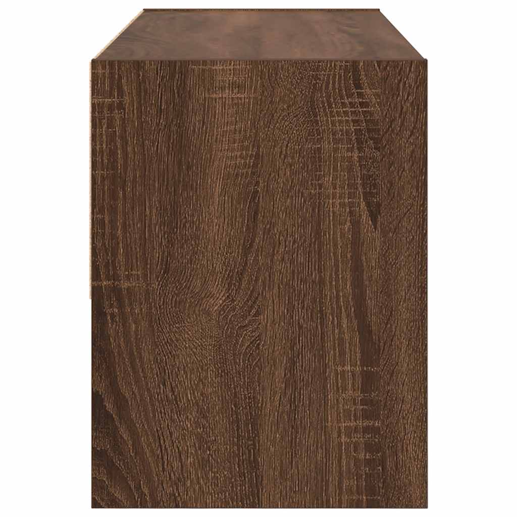 Scarpiera Impilabile Rovere Marrone 89,5x30x40 cm