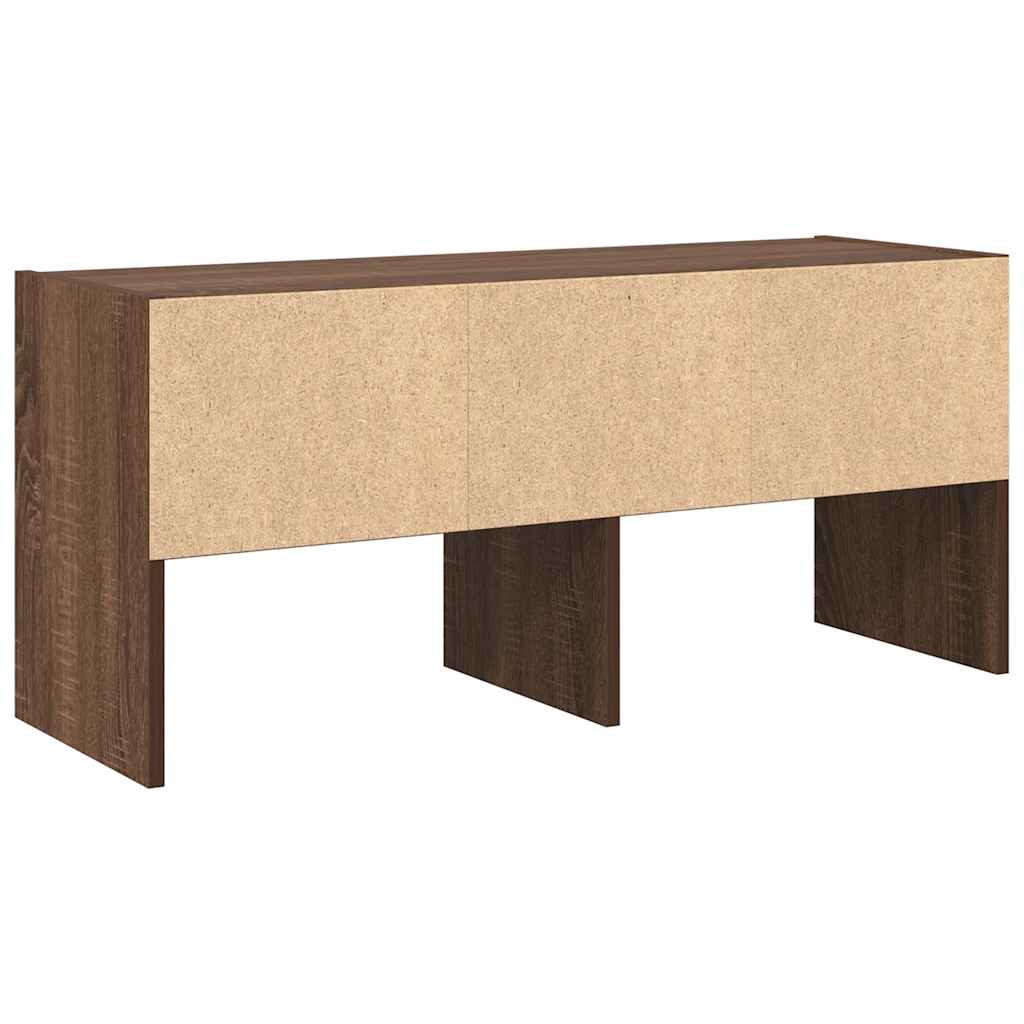 Scarpiera Impilabile Rovere Marrone 89,5x30x40 cm