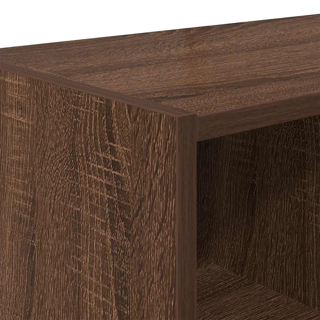 Scarpiera Impilabile Rovere Marrone 89,5x30x40 cm