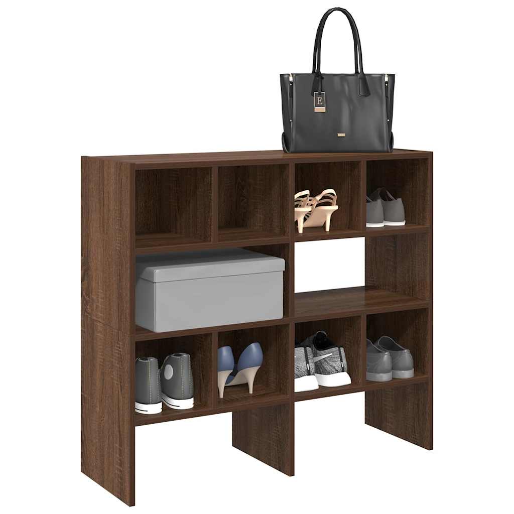 Scarpiere 2 pz Impilabili Rovere Marrone 89,5x30x40 cm