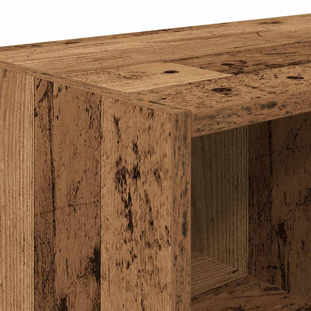 Scarpiere 2 pz Impilabili Legno Antico 89,5x30x40 cm