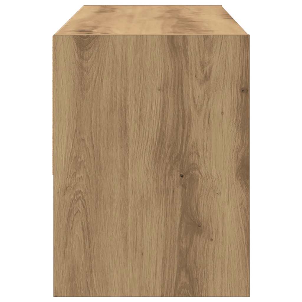 Scarpiera Impilabile Rovere Artigianale 89,5x30x40 cm