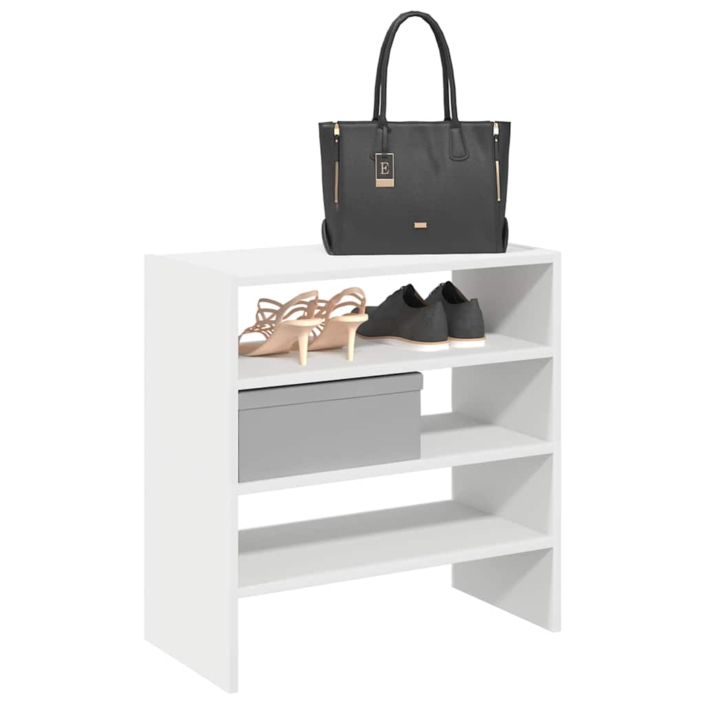Scarpiere 2 pz Impilabili Bianche 60x30x30,5 cm
