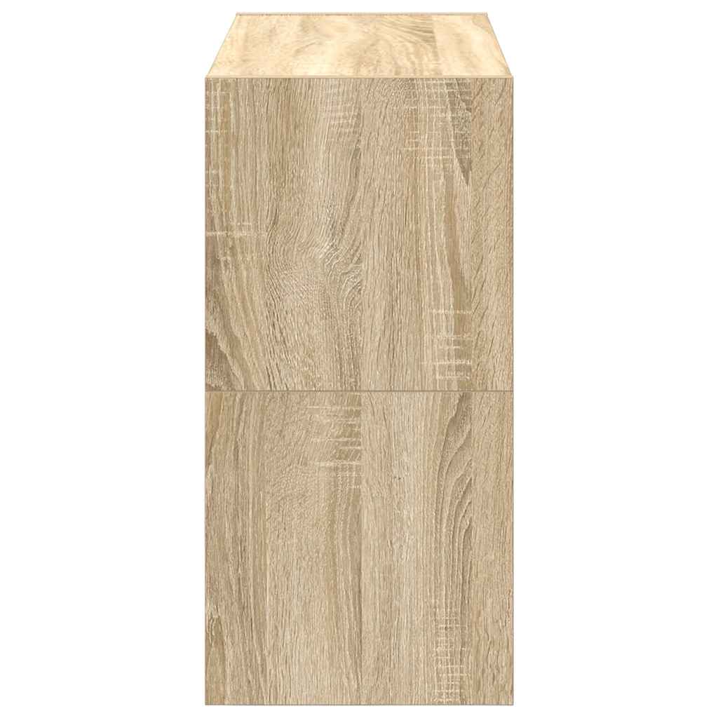 Scarpiere 2 pz Impilabili Rovere Sonoma 60x30x30,5 cm