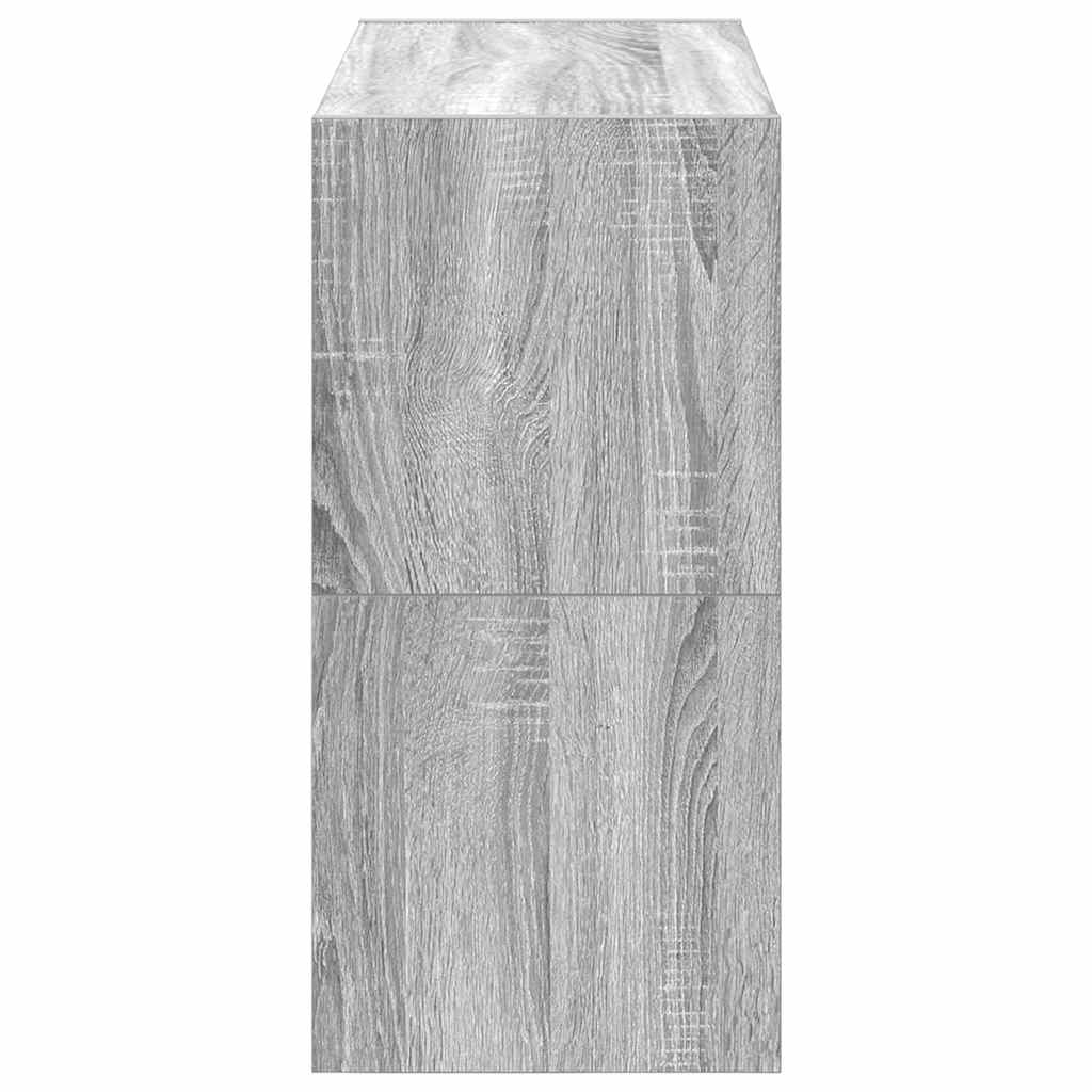 Scarpiere 2 pz Impilabili Grigio Sonoma 60x30x30,5 cm