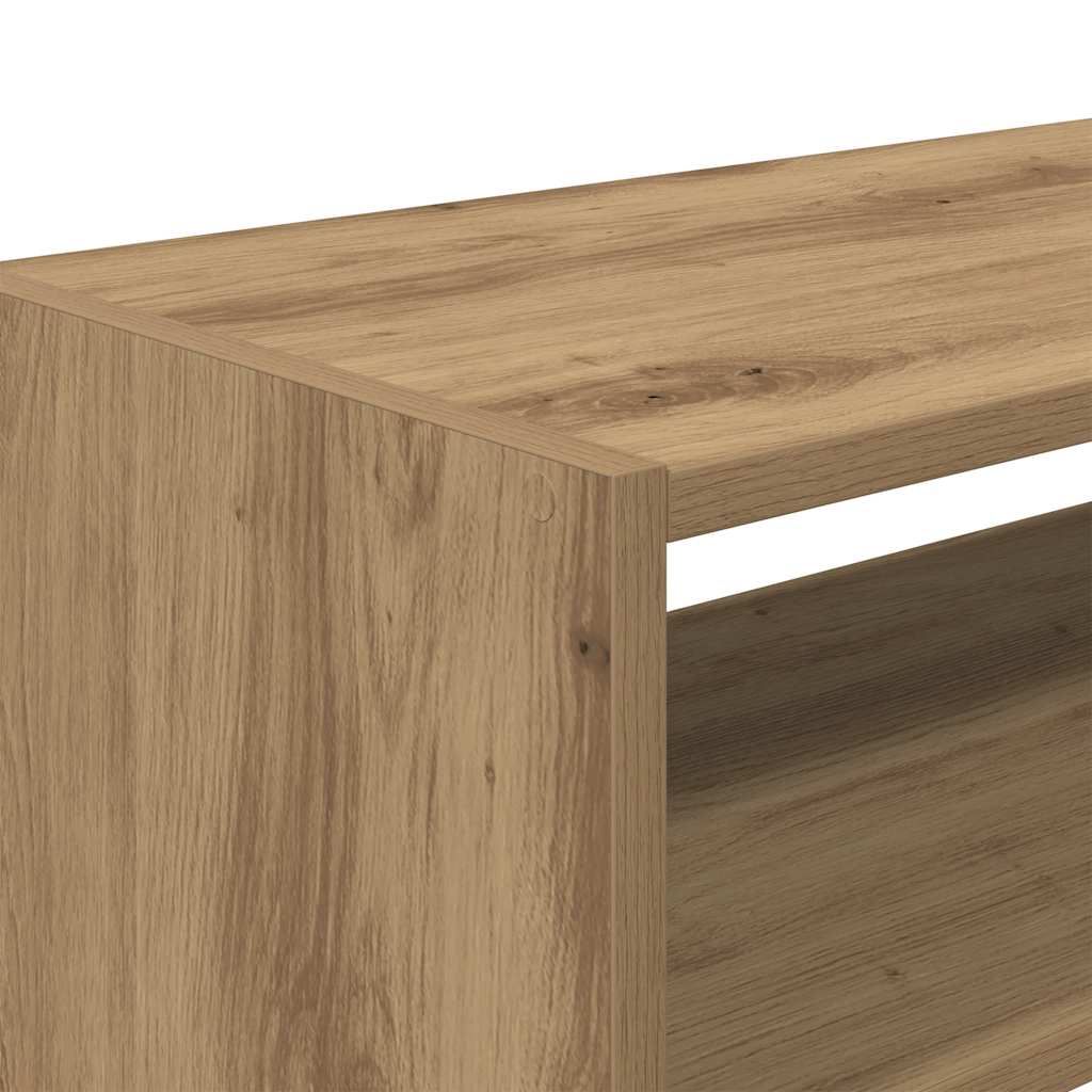 Scarpiere 2 pz Impilabili Rovere Artigianale 60x30x30,5 cm