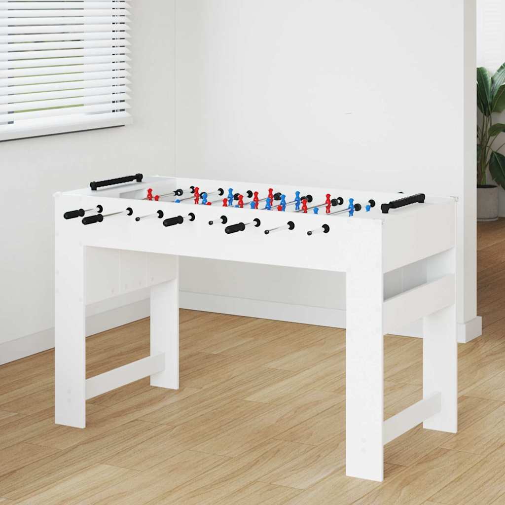 Tavolo da Calcio Balilla Bianco 125 x 60,5 x 80 cm