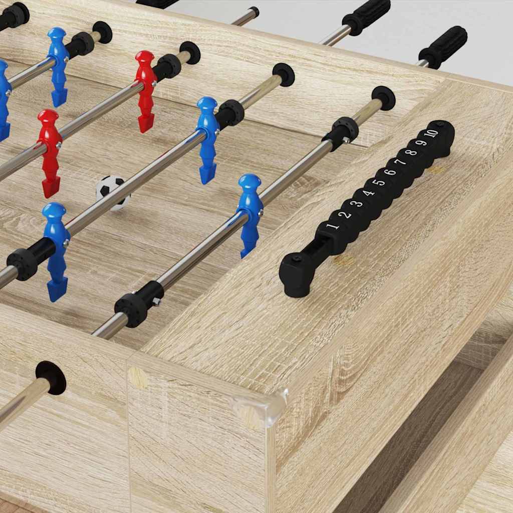 Tavolo da Calcio Balilla Rovere Sonoma 125 x 60,5 x 80 cm