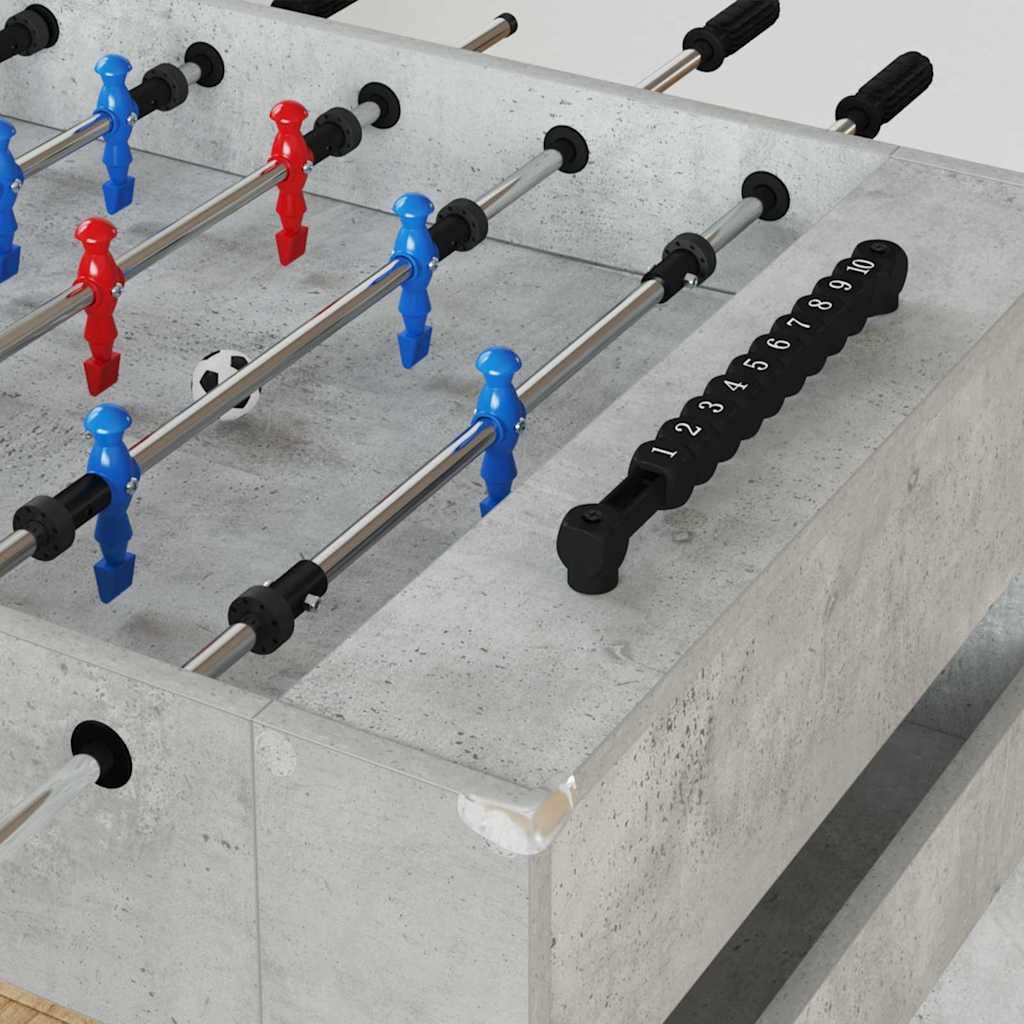 Tavolo da Calcio Balilla Grigio Cemento 125 x 60,5 x 80 cm