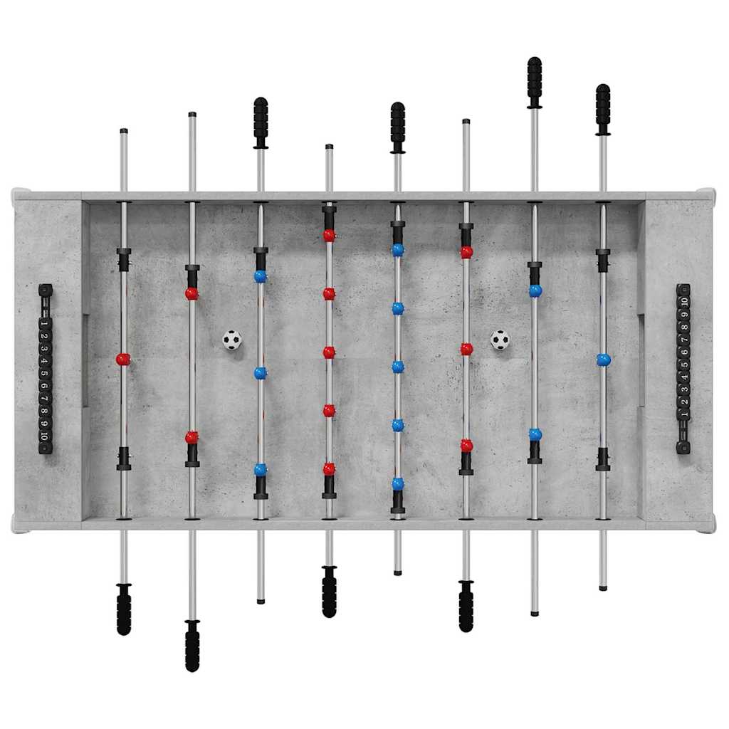 Tavolo da Calcio Balilla Grigio Cemento 125 x 60,5 x 80 cm