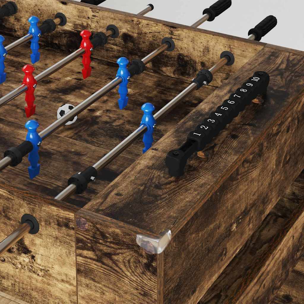 Tavolo da Calcio Balilla Quercia Affumicata 125 x 60,5 x 80 cm