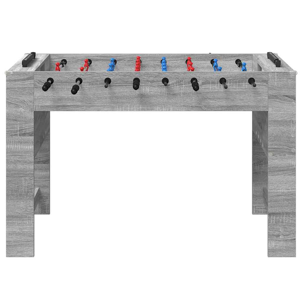 Tavolo da Calcio Balilla Sonoma grigia 125 x 60,5 x 80 cm