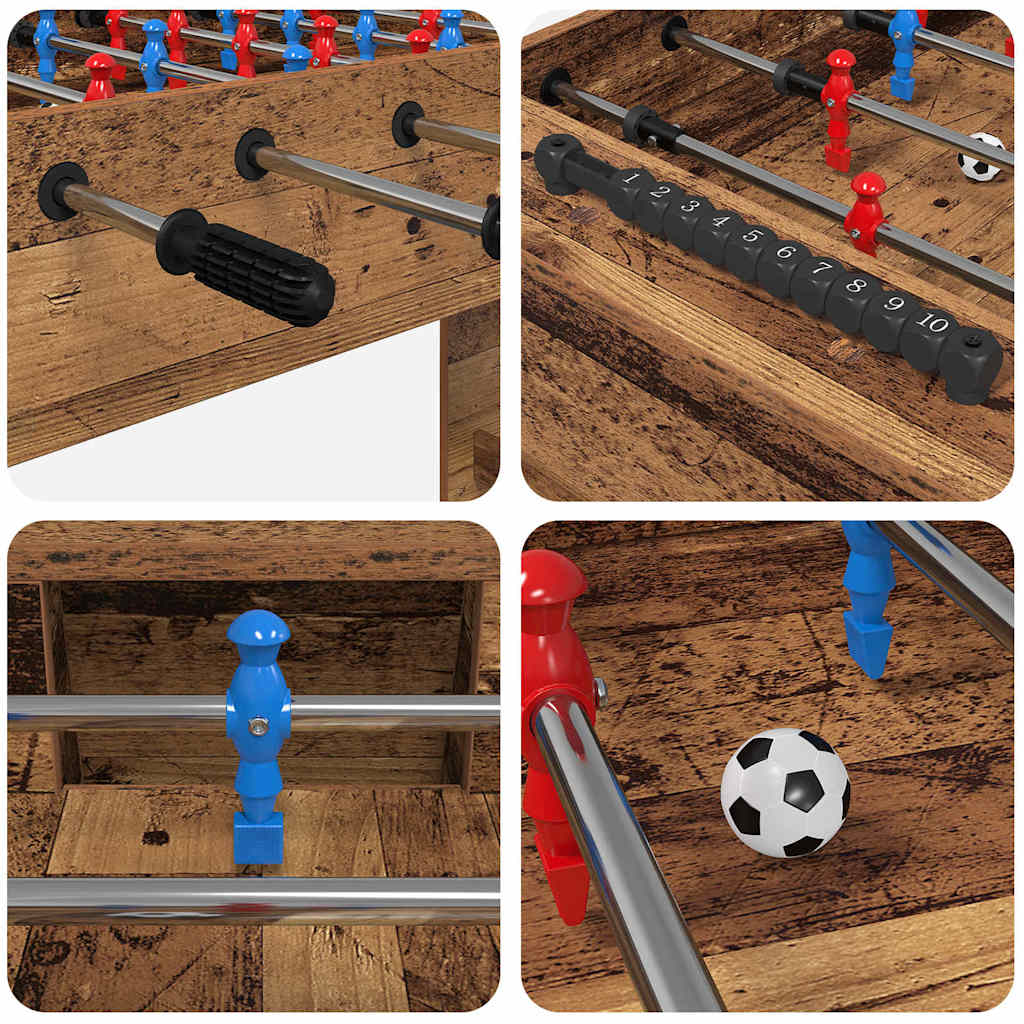 Tavolo da Calcio Balilla Legno vecchio 125 x 60,5 x 80 cm
