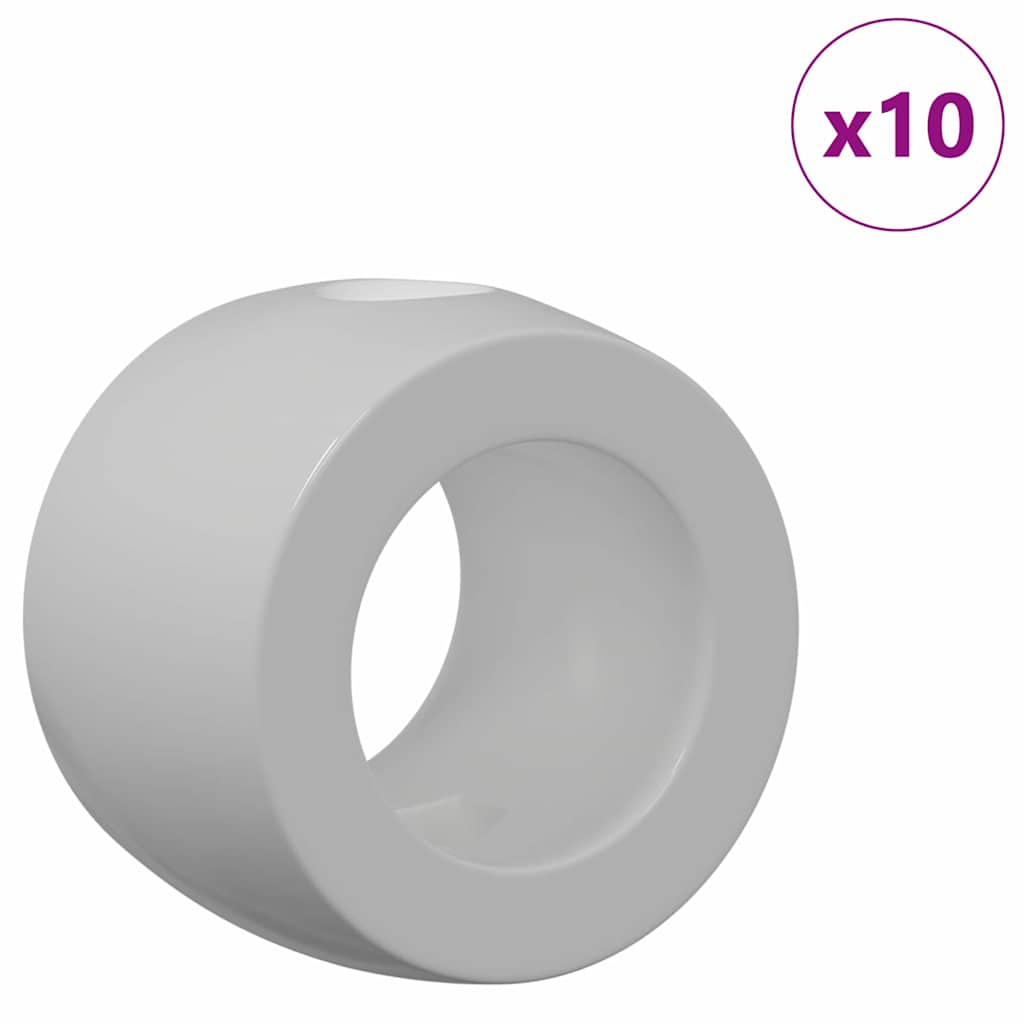 Cuscinetti per tavolo da biliardino 10 pz Nero 3 x 3 x 2,1 cm