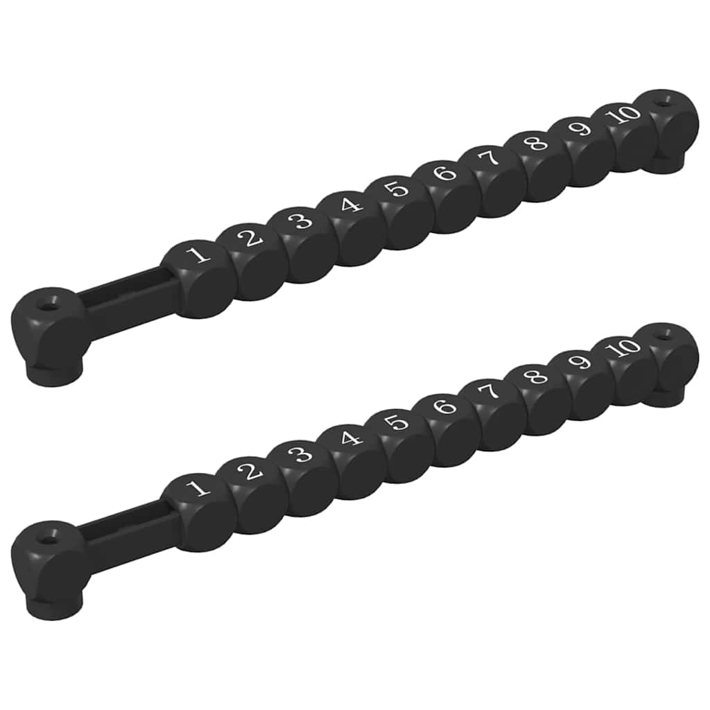 Contatori da tavolo da calcio 2 pz Nero 30 x 2,2 x 2,9 cm HIPS