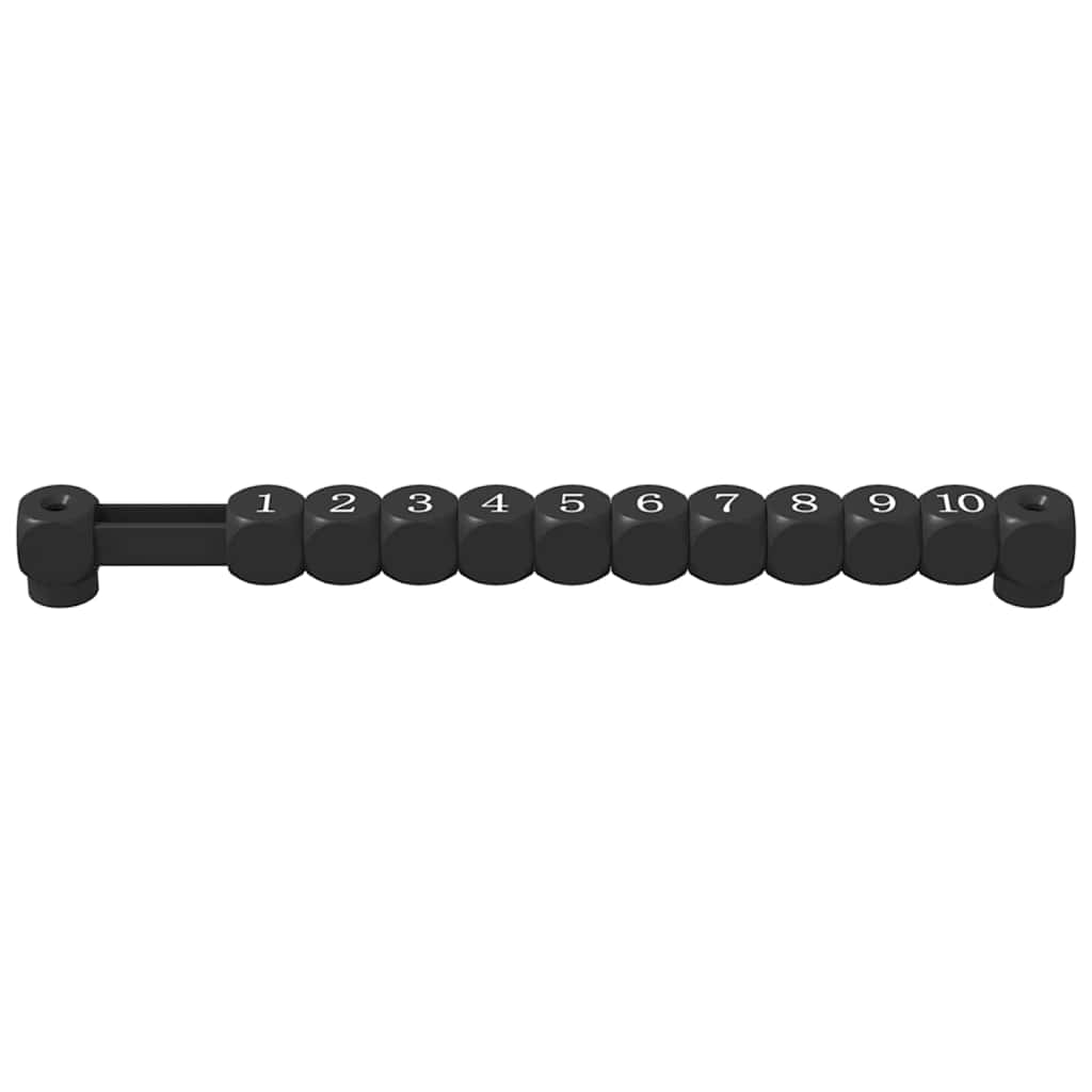 Contatori da tavolo da calcio 2 pz Nero 30 x 2,2 x 2,9 cm HIPS