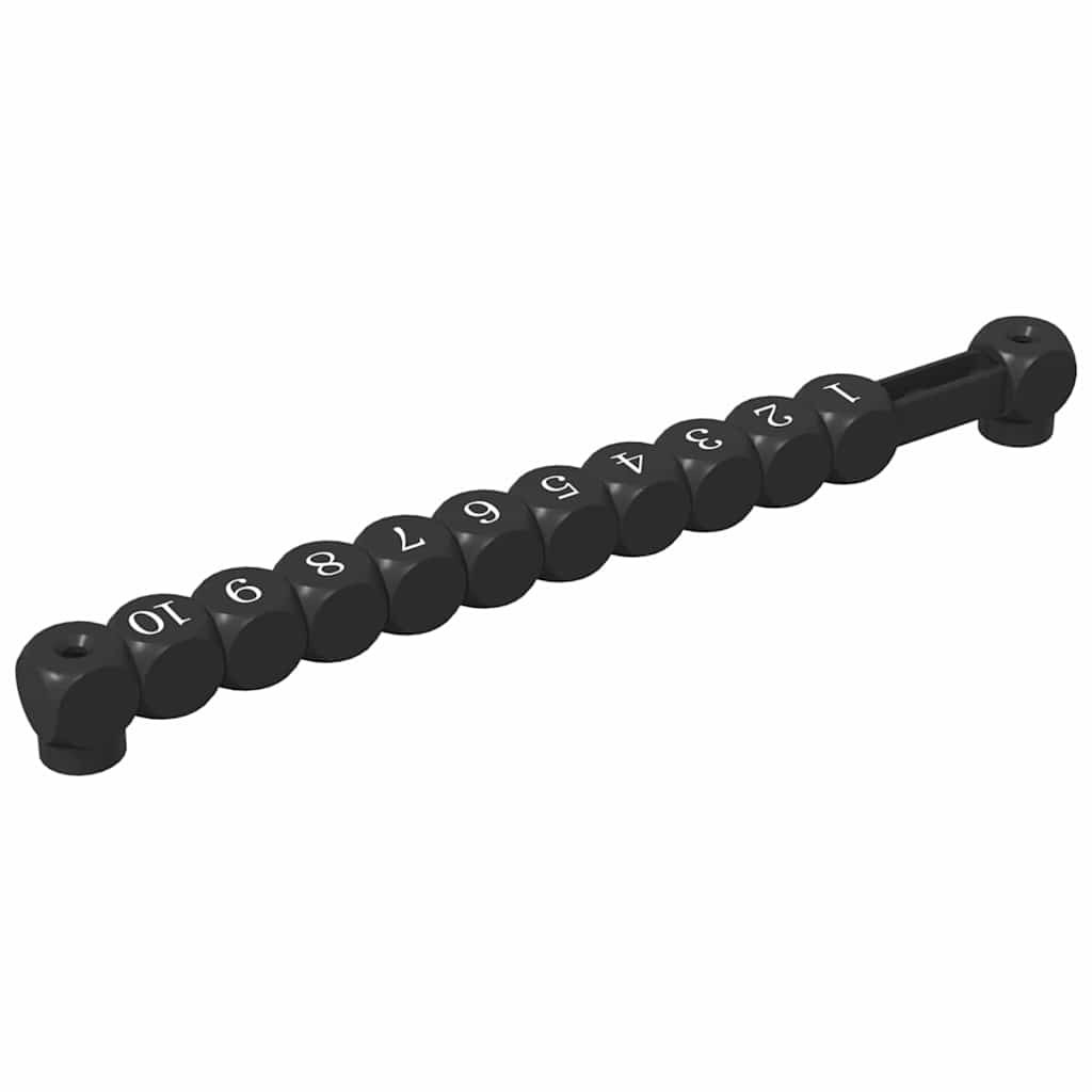 Contatori da tavolo da calcio 2 pz Nero 30 x 2,2 x 2,9 cm HIPS