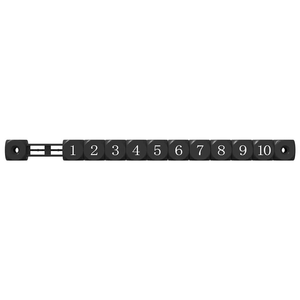 Contatori da tavolo da calcio 2 pz Nero 30 x 2,2 x 2,9 cm HIPS