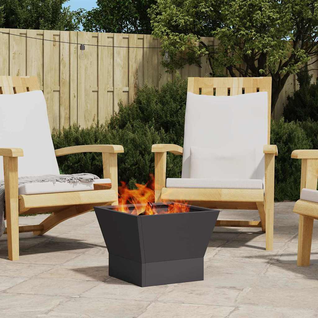 Braciere Nero 40 x 40 x 35 cm Acciaio Corten