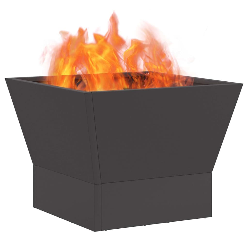 Braciere Nero 40 x 40 x 35 cm Acciaio Corten