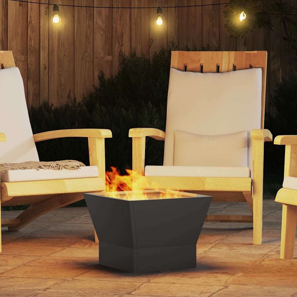 Braciere Nero 40 x 40 x 35 cm Acciaio Corten