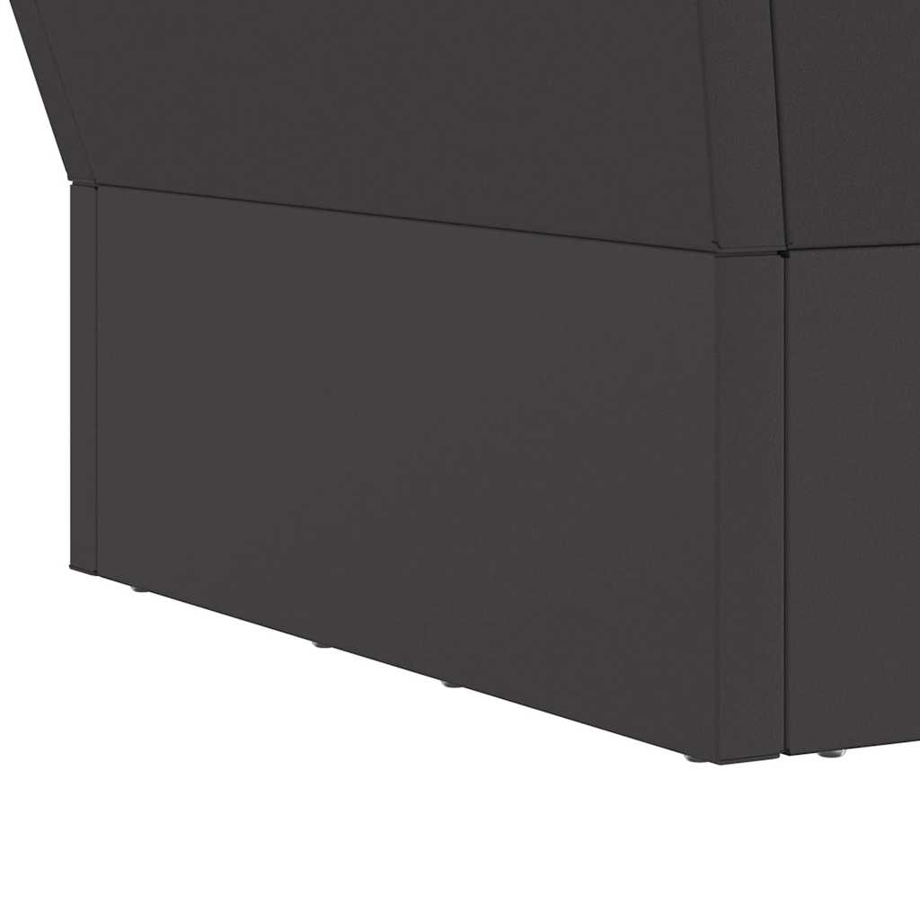 Braciere Nero 40 x 40 x 35 cm Acciaio Corten