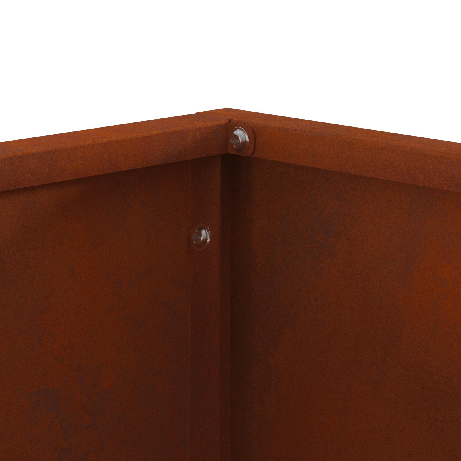 Braciere Ruggine 40 x 40 x 35 cm Acciaio Corten