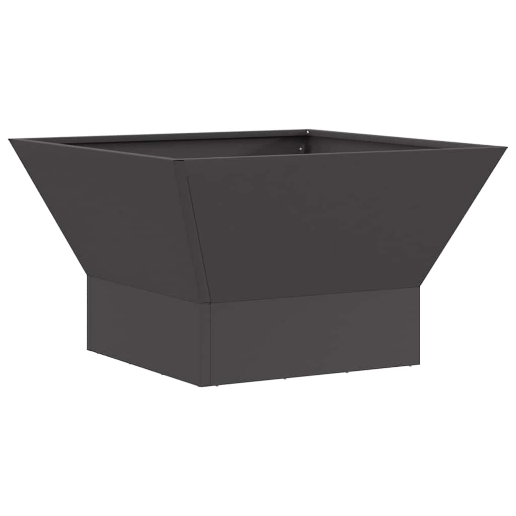 Braciere Nero 60 x 60 x 35 cm Acciaio Corten