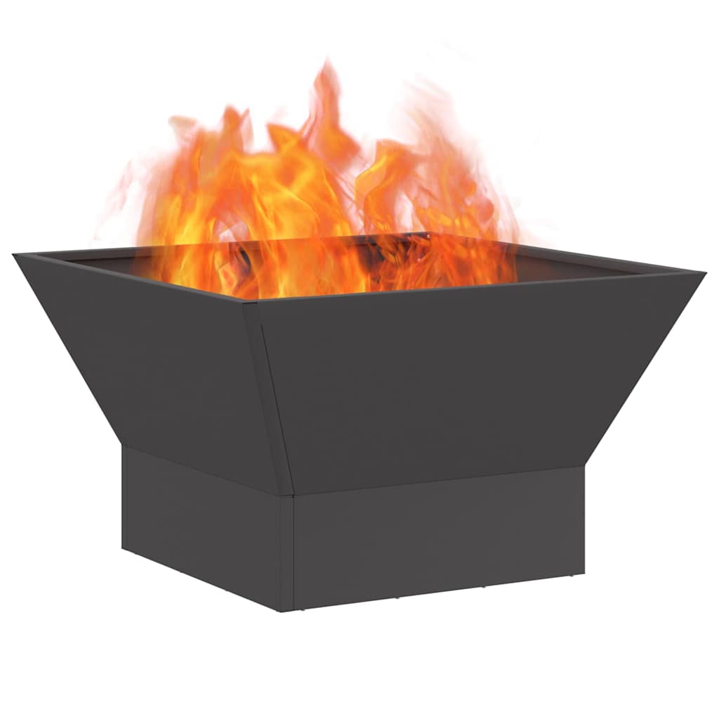 Braciere Nero 60 x 60 x 35 cm Acciaio Corten