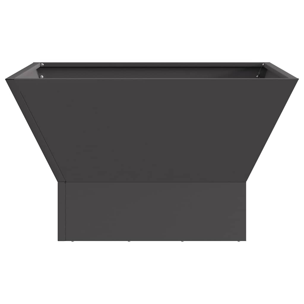Braciere Nero 60 x 60 x 35 cm Acciaio Corten