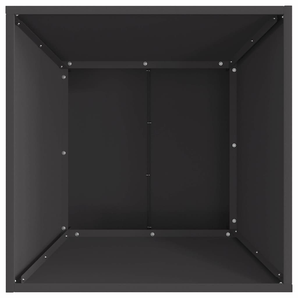 Braciere Nero 60 x 60 x 35 cm Acciaio Corten