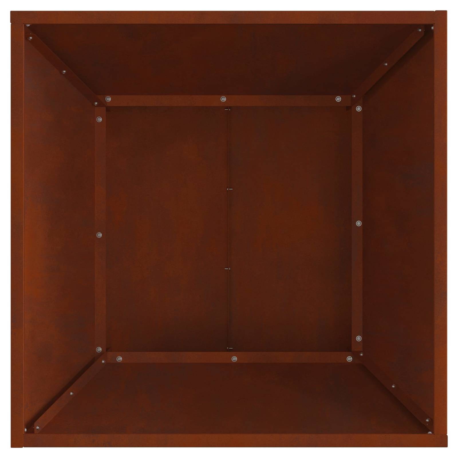 Braciere Ruggine 60 x 60 x 35 cm Acciaio Corten