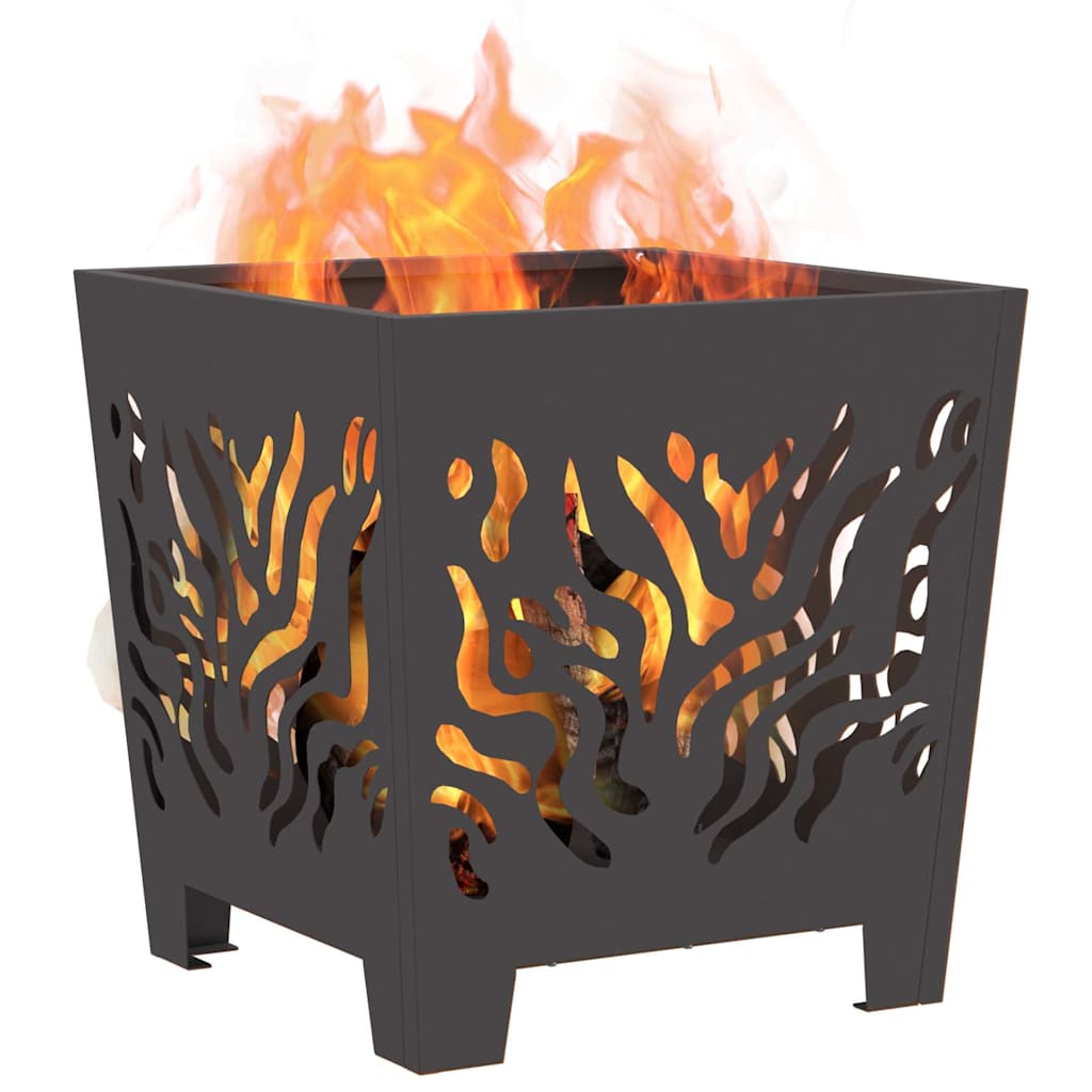 Focolare Nero 40 x 40 x 40 cm acciaio corten