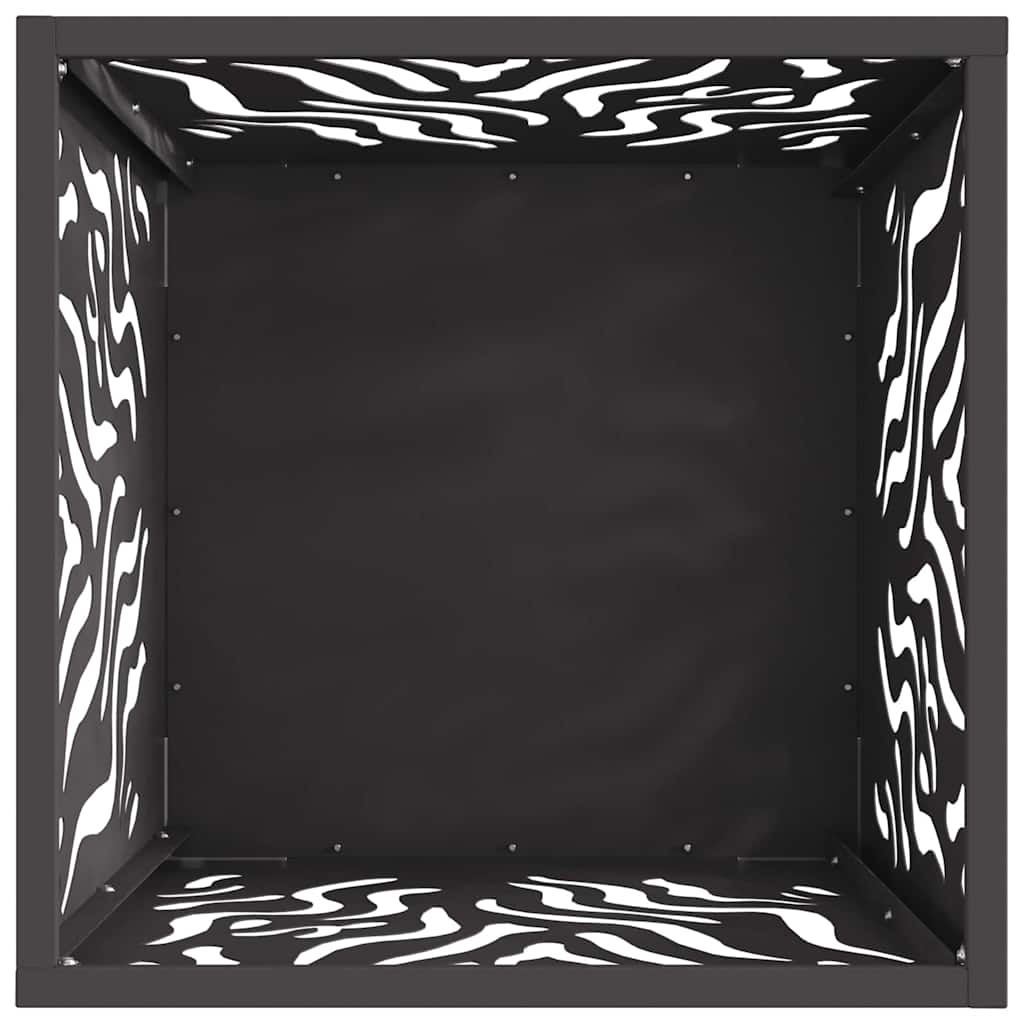 Focolare Nero 40 x 40 x 40 cm acciaio corten