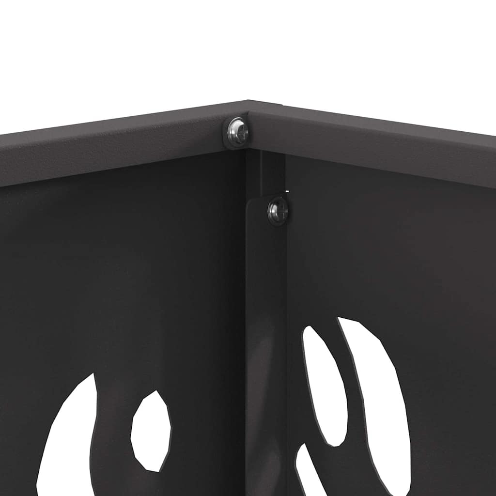 Focolare Nero 40 x 40 x 40 cm acciaio corten