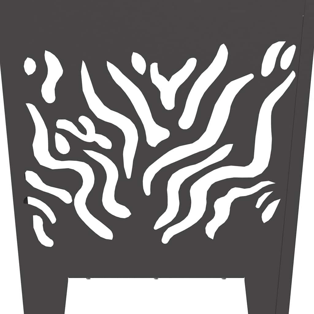 Focolare Nero 40 x 40 x 40 cm acciaio corten