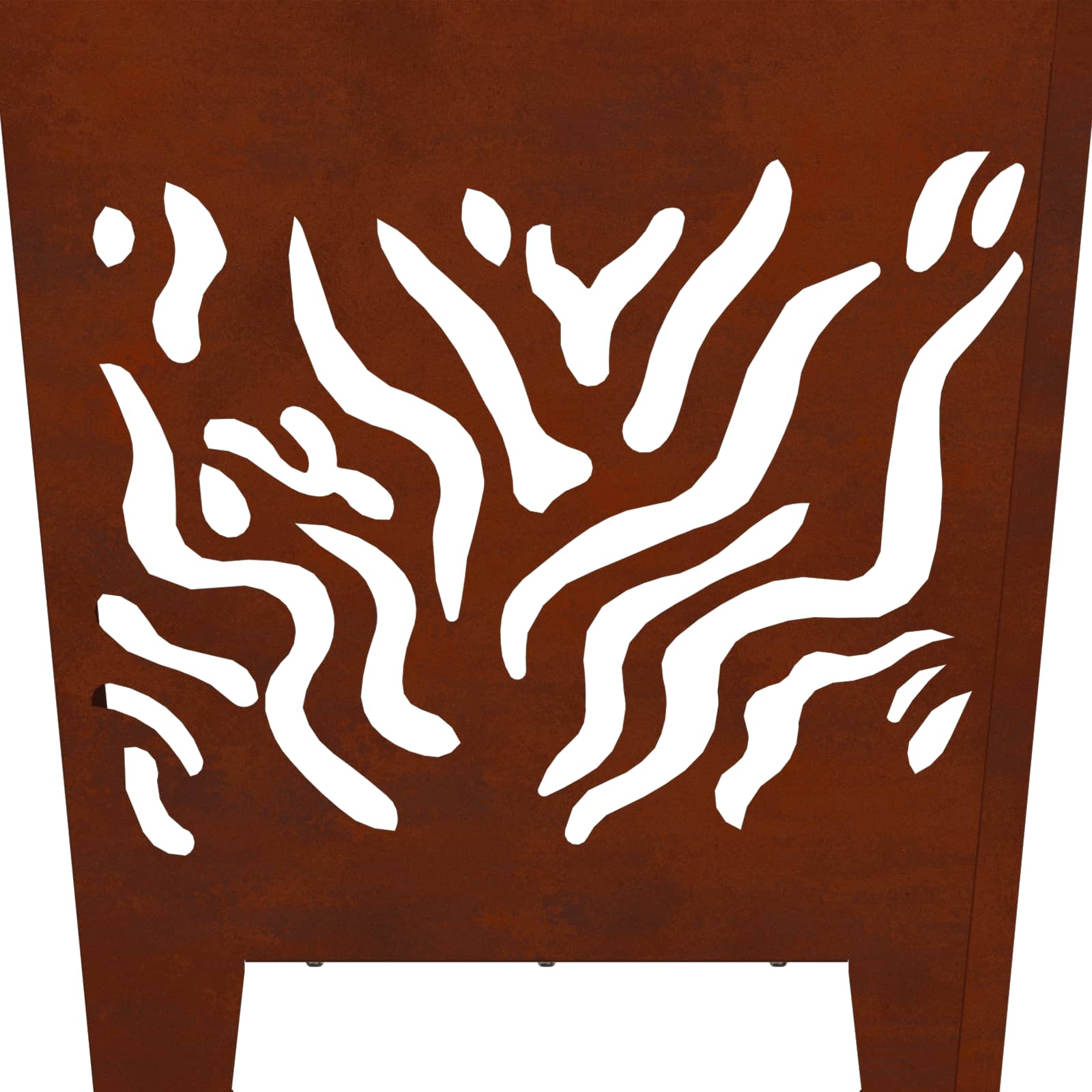Focolare Marrone 40 x 40 x 40 cm acciaio corten