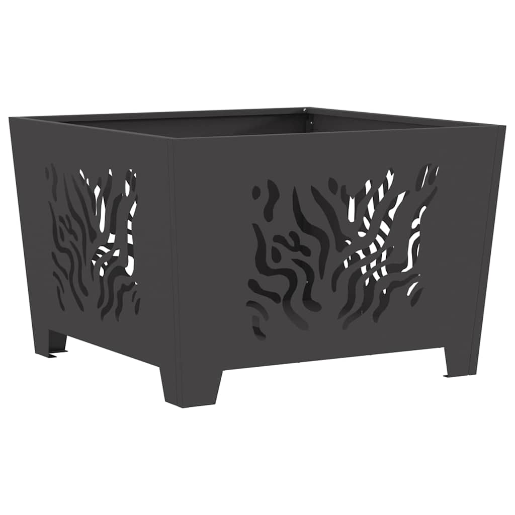 Focolare Nero 60 x 60 x 40 cm acciaio corten