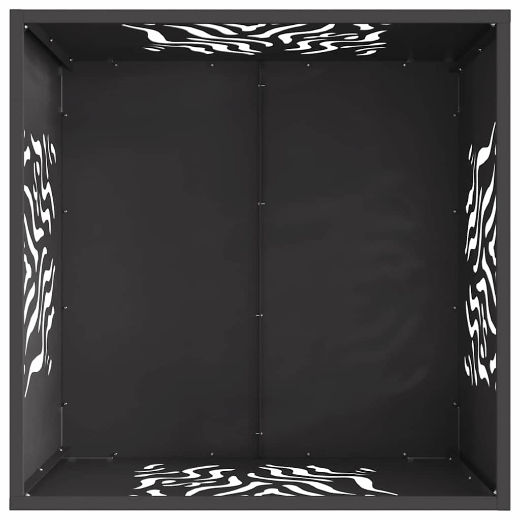Focolare Nero 60 x 60 x 40 cm acciaio corten