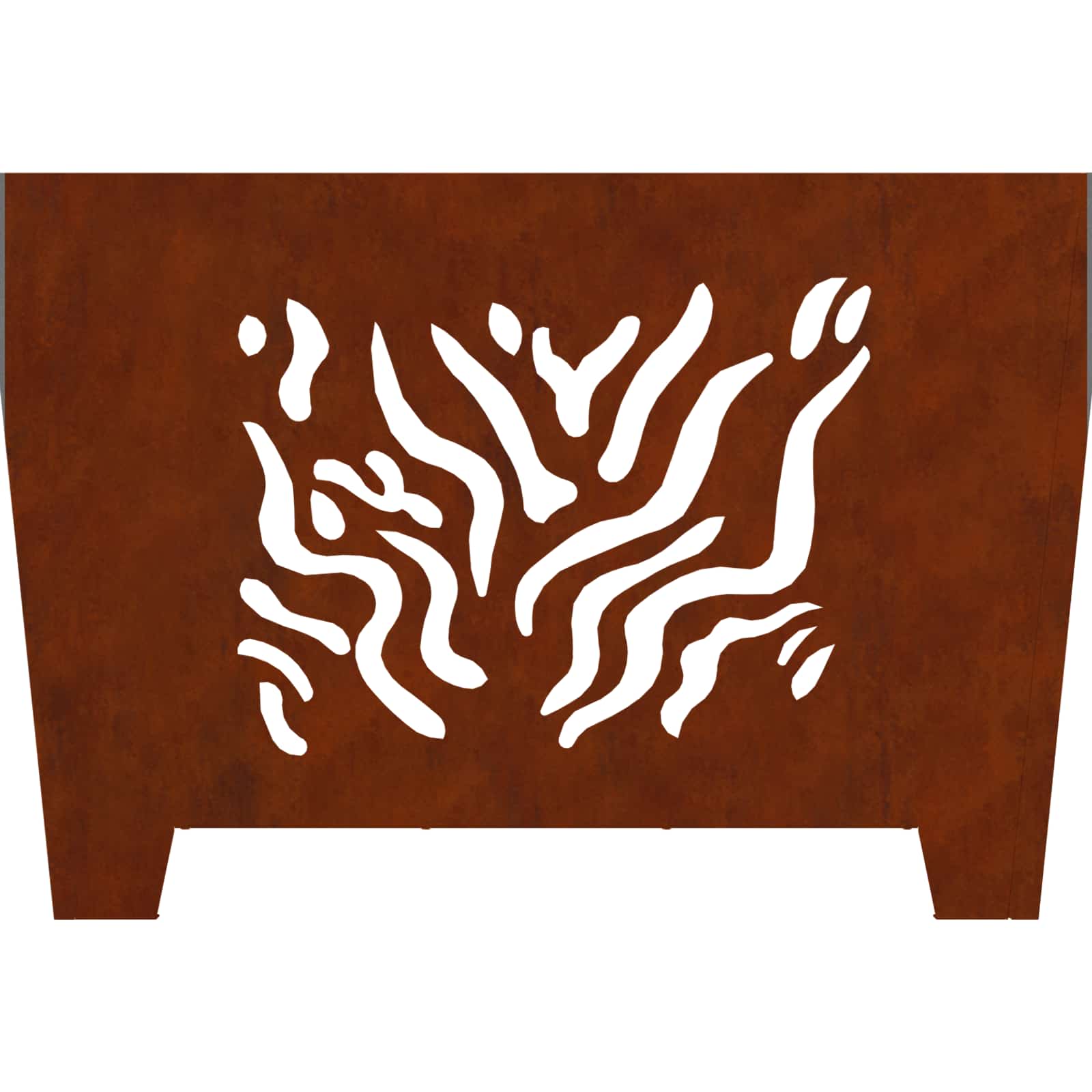 Focolare Marrone 60 x 60 x 40 cm acciaio corten