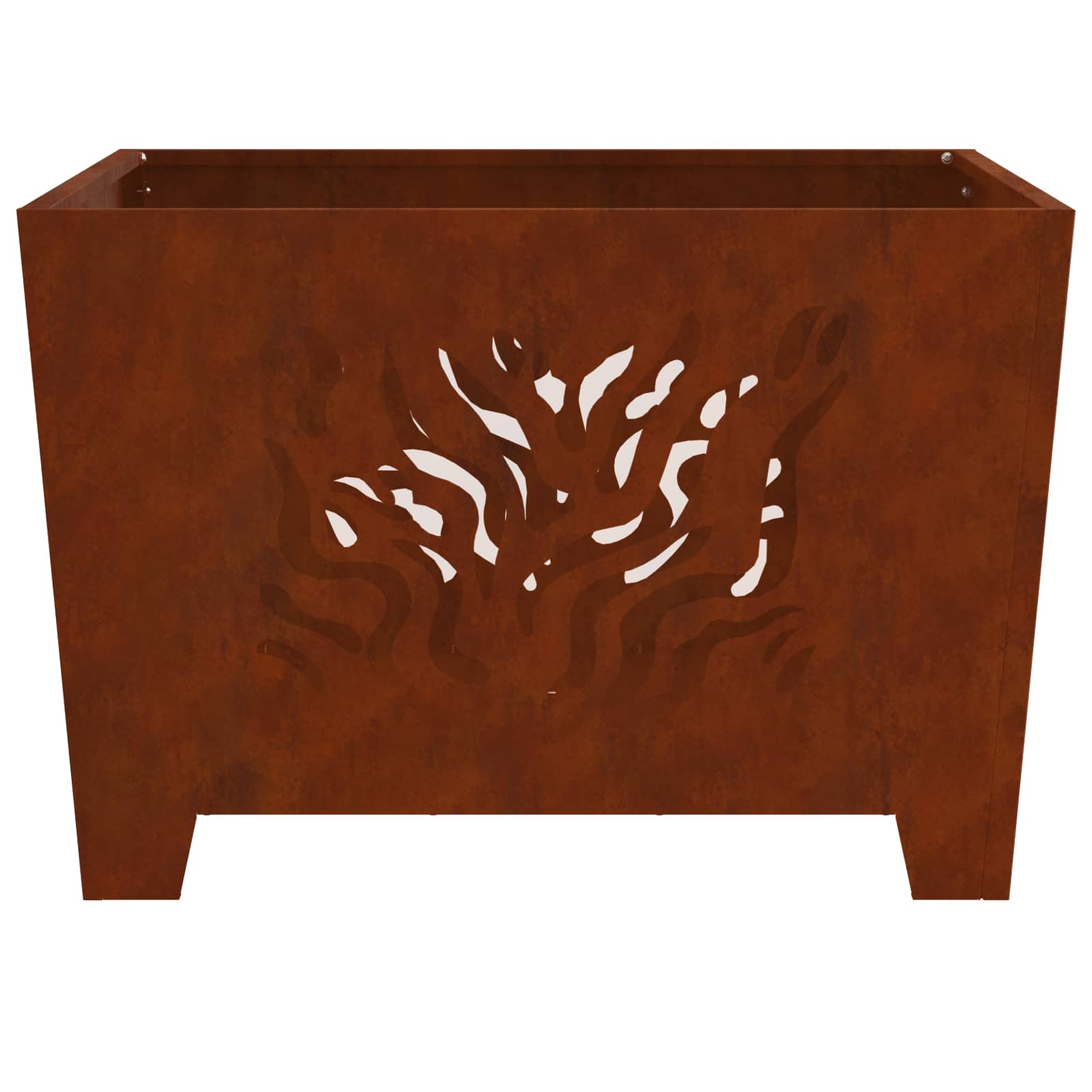 Focolare Marrone 60 x 60 x 40 cm acciaio corten